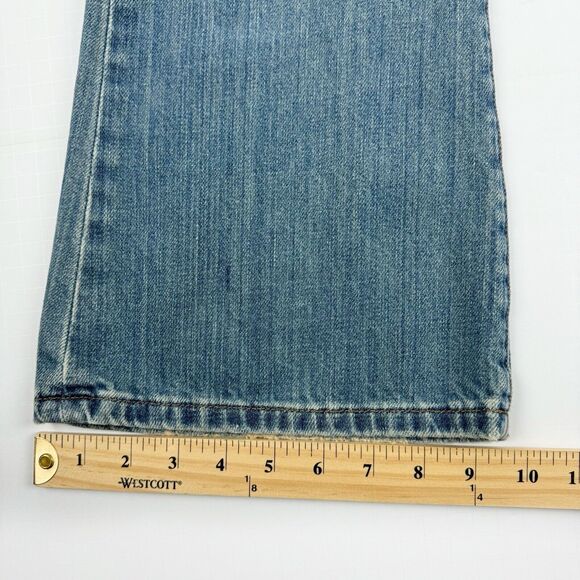 Abercrombie & Fitch Vintage Women's Flare Light Wash Low Rise Jeans Size 4R - Picture 16 of 16